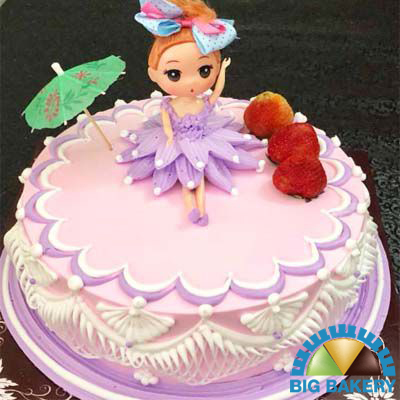 Bánh gato kem sinh nhật bé gái SBG736